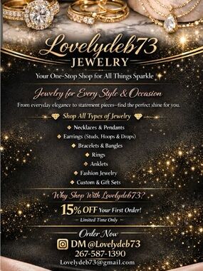 Jewelry Gold & White Promotional Poster